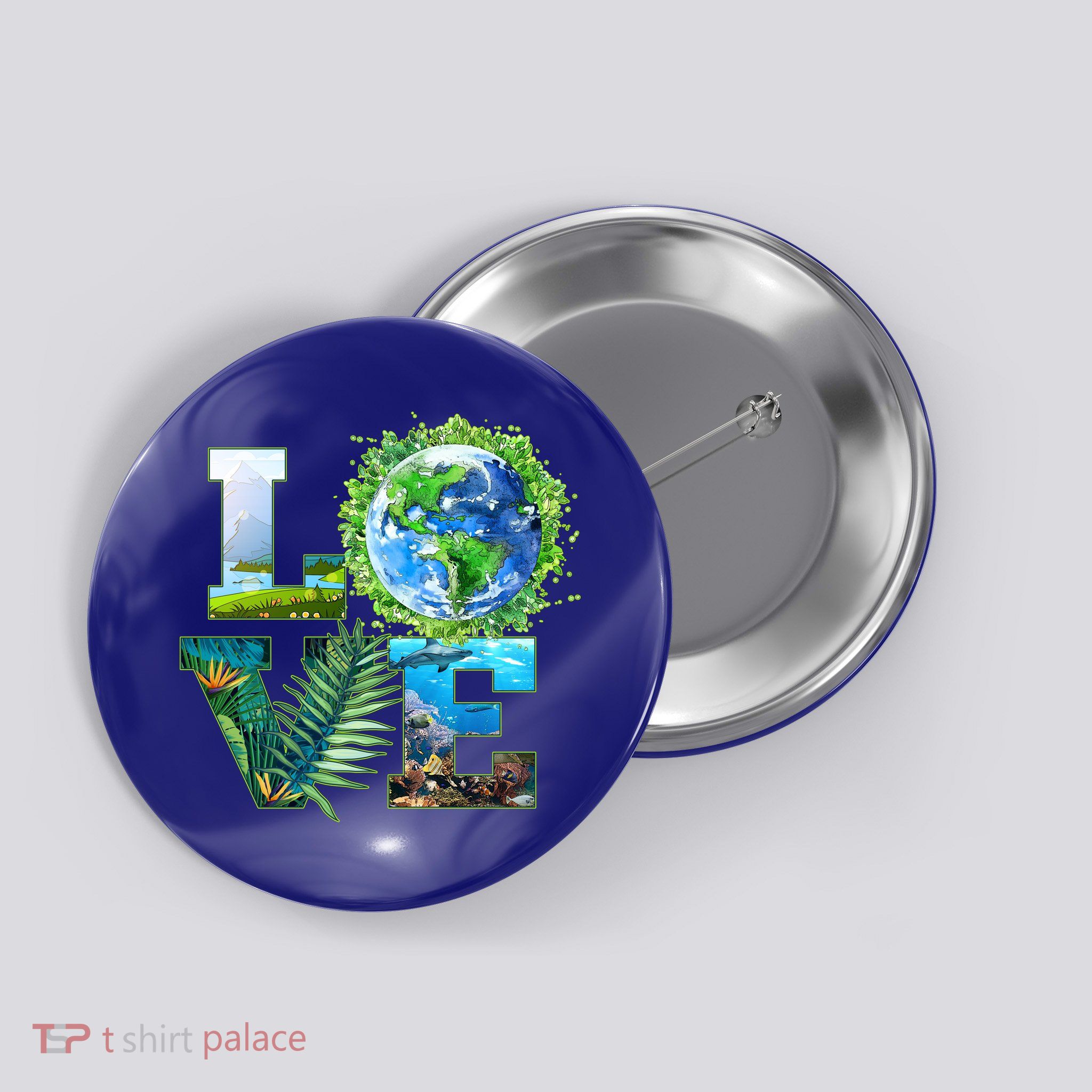 LOVE Earth Day Celebration Button