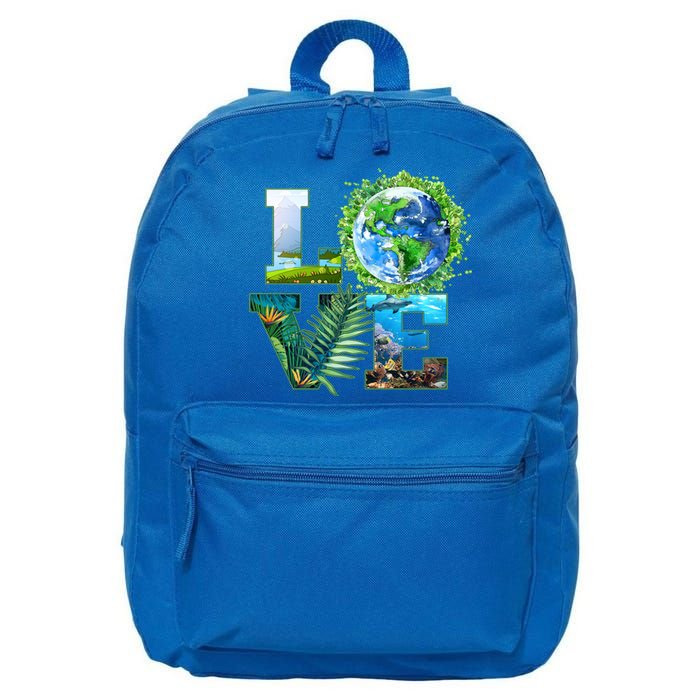 LOVE Earth Day Celebration 16 in Basic Backpack