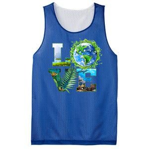 LOVE Earth Day Celebration Mesh Reversible Basketball Jersey Tank