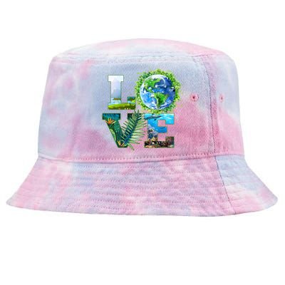 LOVE Earth Day Celebration Tie-Dyed Bucket Hat