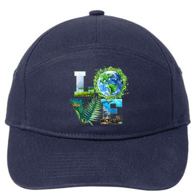 LOVE Earth Day Celebration 7-Panel Snapback Hat