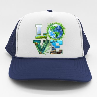 LOVE Earth Day Celebration Trucker Hat