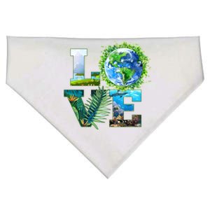 LOVE Earth Day Celebration USA-Made Doggie Bandana