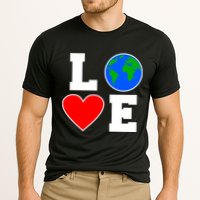 Love Earth Day Globe Heart Science Performance Shirt