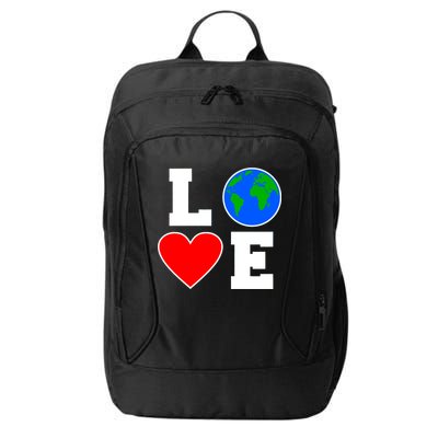 Love Earth Day Globe Heart Science City Backpack