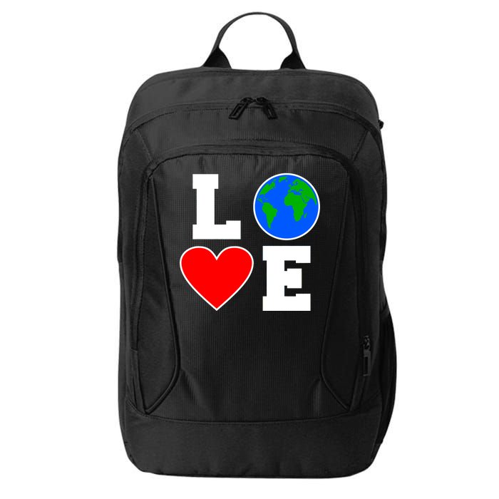 Love Earth Day Globe Heart Science City Backpack