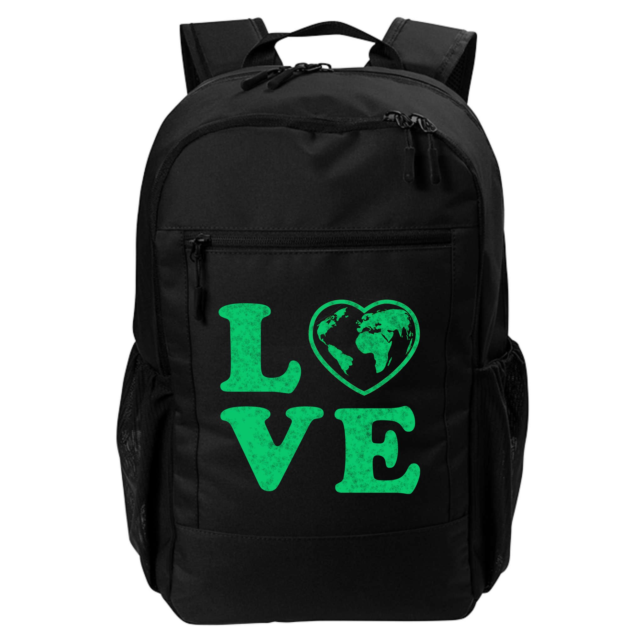 Love Earth Distressed Heart Backpack