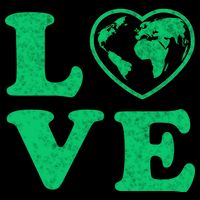 Love Earth Distressed Heart Tank Top