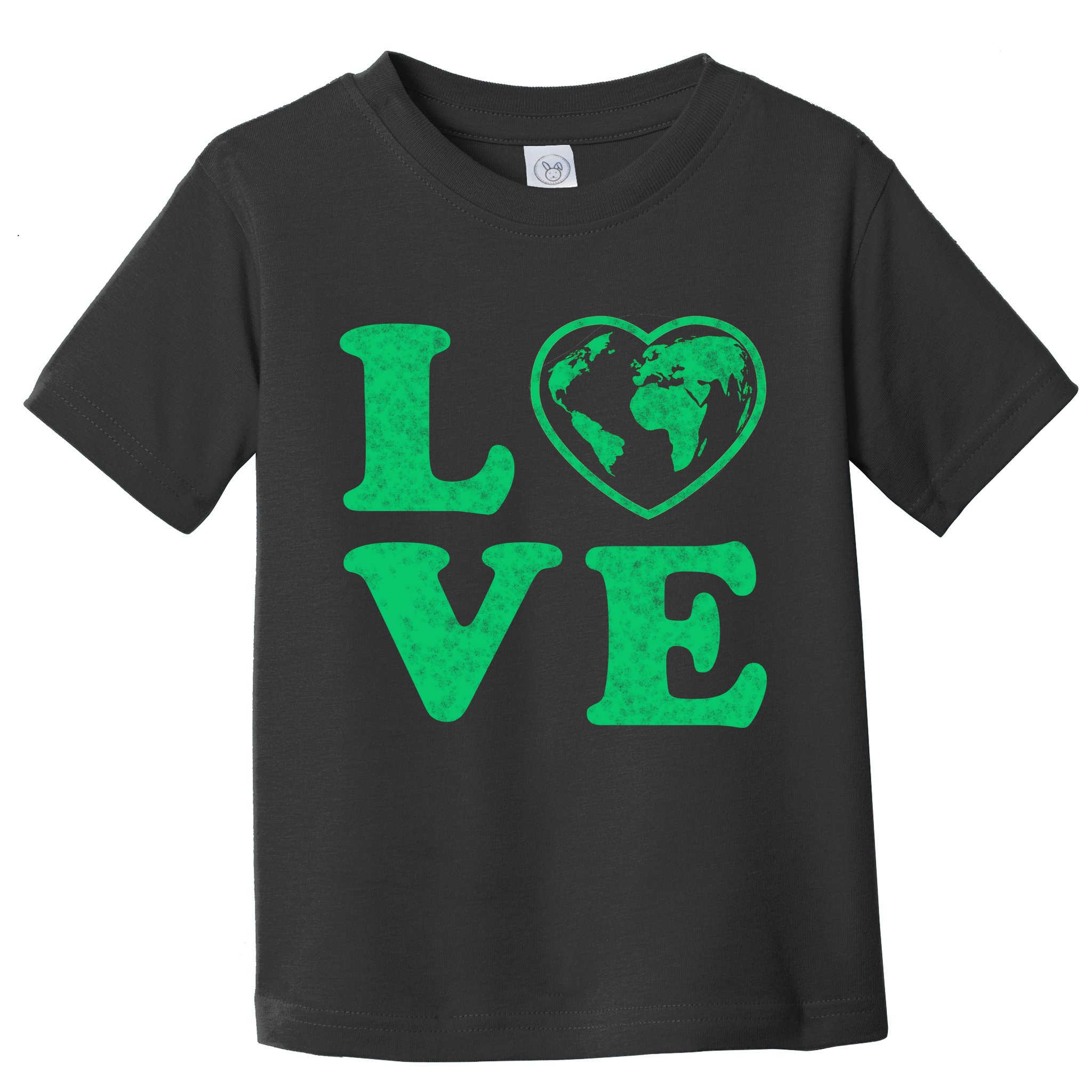 Love Earth Distressed Heart Toddler T-Shirt