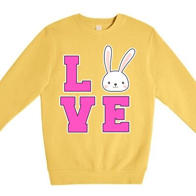 Love Easter Bunny Cute Premium Crewneck Sweatshirt