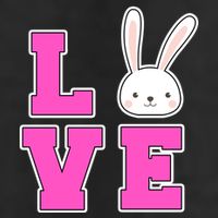 Love Easter Bunny Cute 7 Panel Mesh Trucker Snapback Hat