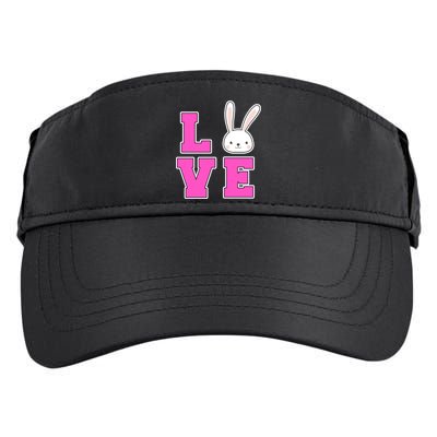 Love Easter Bunny Cute Adult Drive Performance Visor