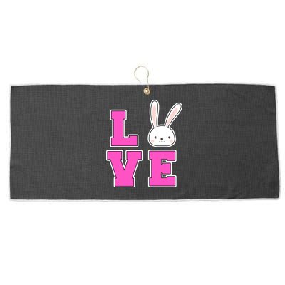 Love Easter Bunny Cute Large Microfiber Waffle Golf Towel