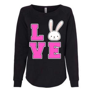 Love Easter Bunny Cute Womens California Wash Sweatshirt