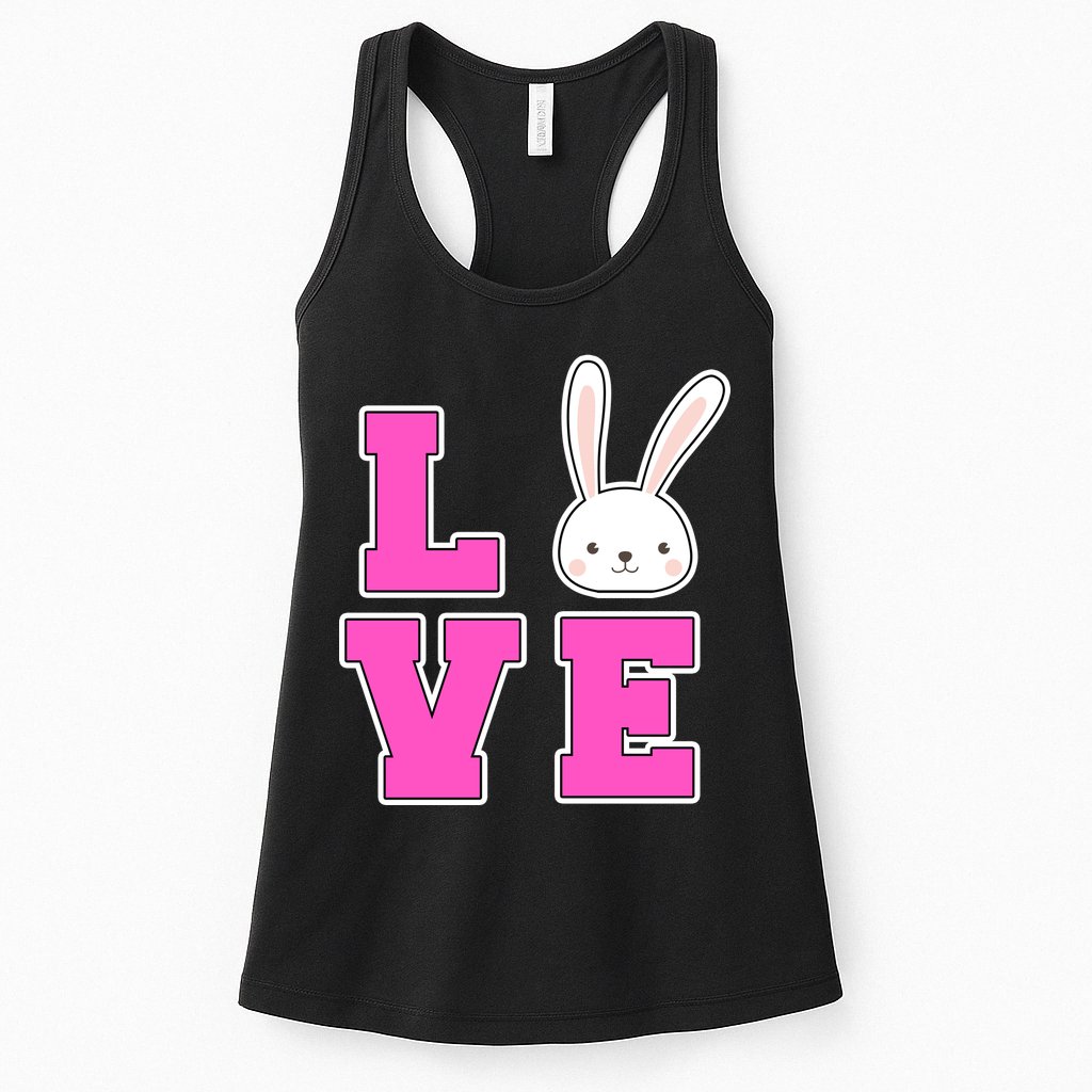 Love Easter Bunny Cute Womens Tank Top