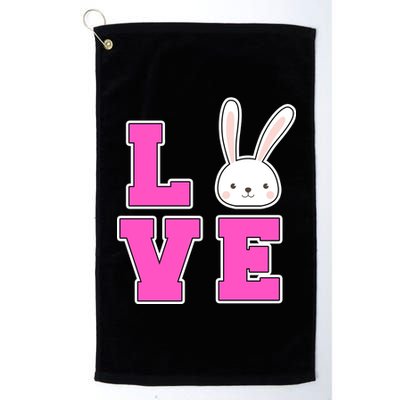 Love Easter Bunny Cute Platinum Collection Golf Towel