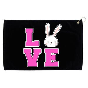 Love Easter Bunny Cute Grommeted Golf Towel