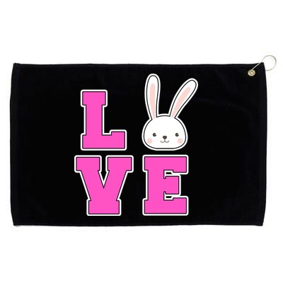 Love Easter Bunny Cute Grommeted Golf Towel