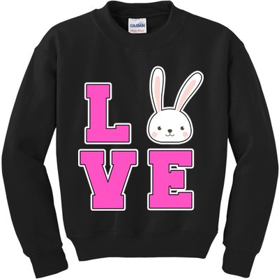 Love Easter Bunny Cute Kids Sweatshirt
