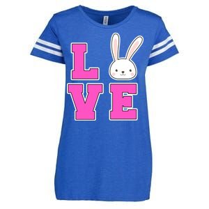 Love Easter Bunny Cute Enza Ladies Jersey Football T-Shirt