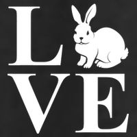 Love Easter Bunny Rabbit 7 Panel Mesh Trucker Snapback Hat