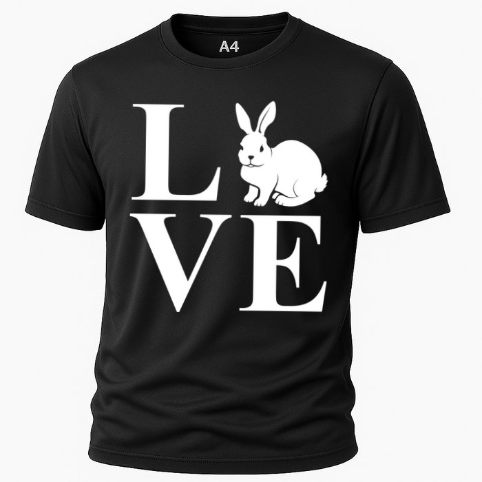 Love Easter Bunny Rabbit Cooling Performance Crew T-Shirt