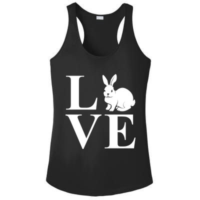 Love Easter Bunny Rabbit Ladies PosiCharge Competitor Racerback Tank