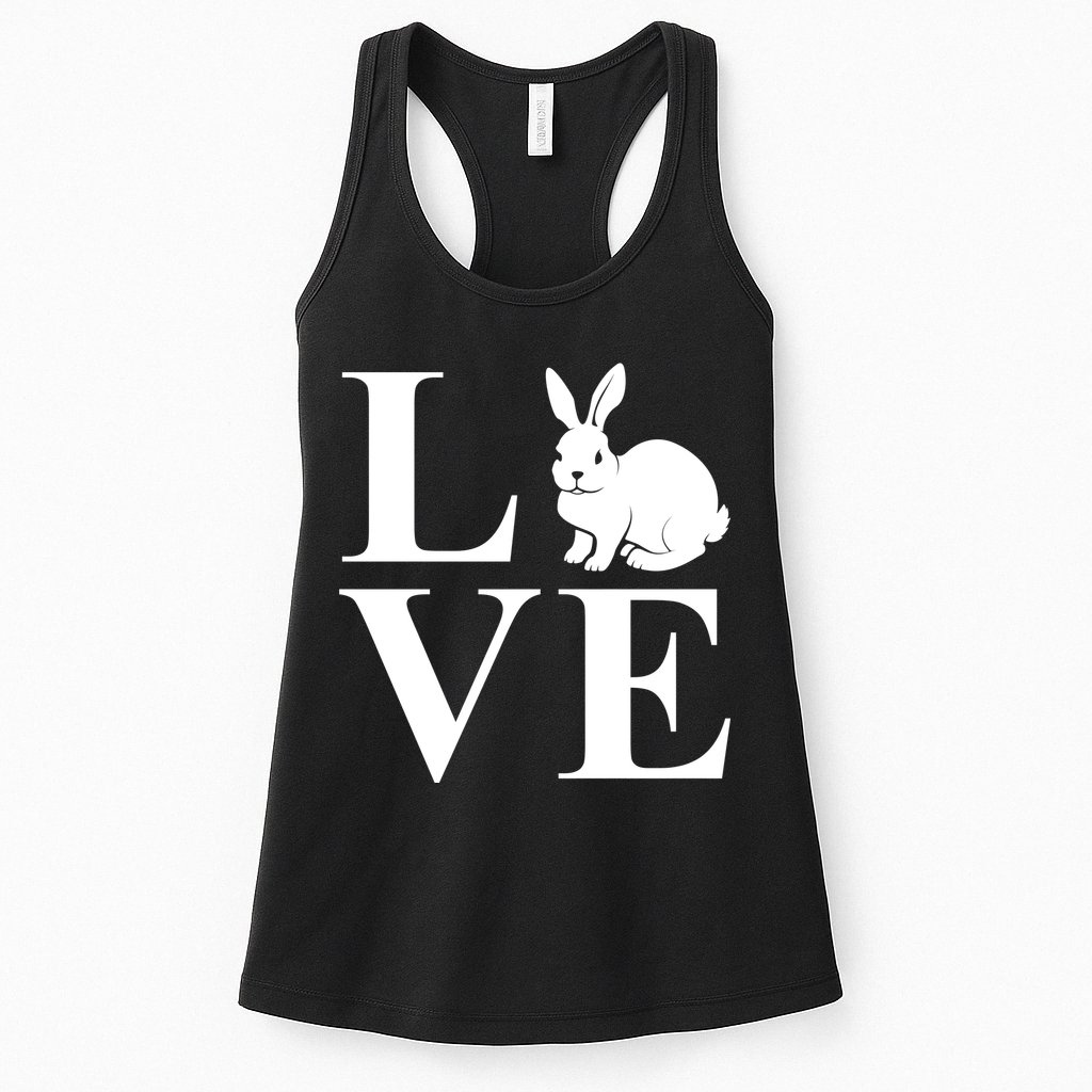 Love Easter Bunny Rabbit Womens Tank Top