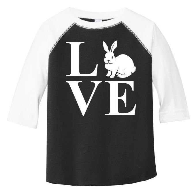 Love Easter Bunny Rabbit Toddler Fine Jersey T-Shirt