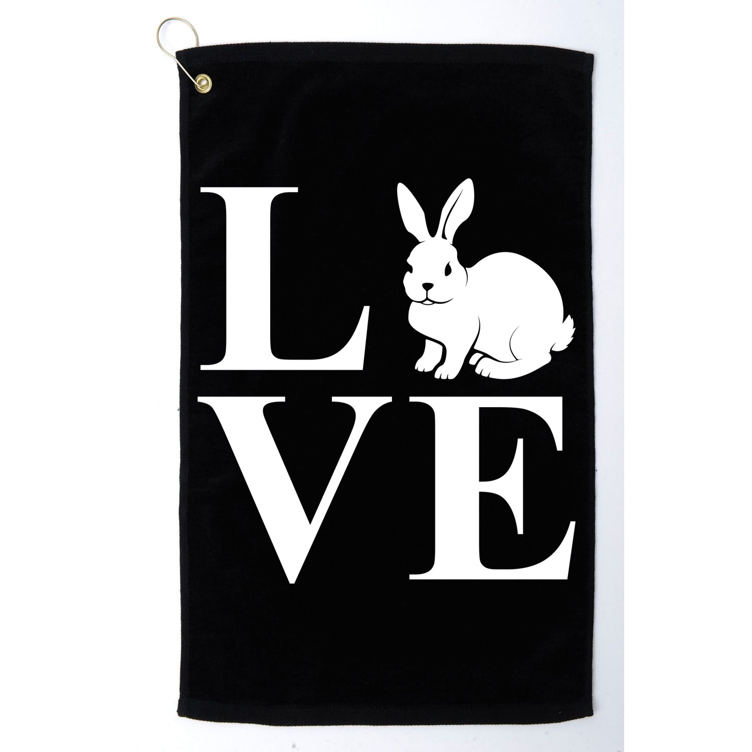 Love Easter Bunny Rabbit Golf Towel
