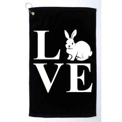 Love Easter Bunny Rabbit Platinum Collection Golf Towel