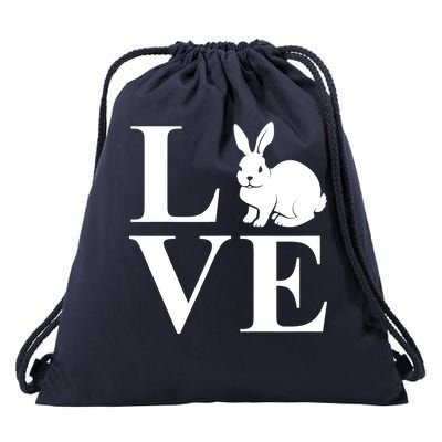 Love Easter Bunny Rabbit Drawstring Bag