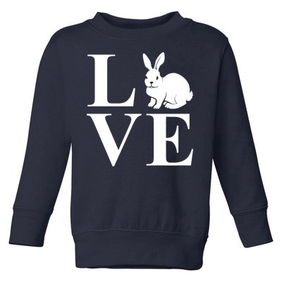 Love Easter Bunny Rabbit Toddler Sweatshirt