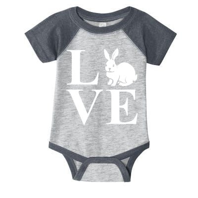 Love Easter Bunny Rabbit Infant Baby Jersey Bodysuit