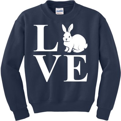 Love Easter Bunny Rabbit Kids Sweatshirt