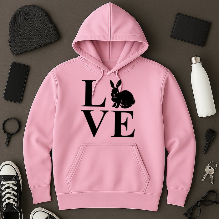 Love Easter Bunny Rabbit Hoodie