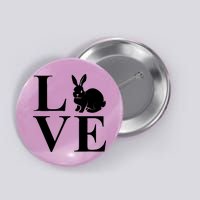 Love Easter Bunny Rabbit Button