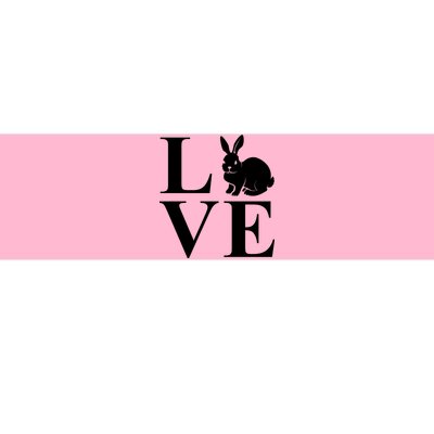 Love Easter Bunny Rabbit Bumper Sticker