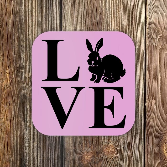 Love Easter Bunny Rabbit Coaster