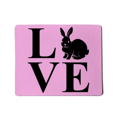 Love Easter Bunny Rabbit Mousepad