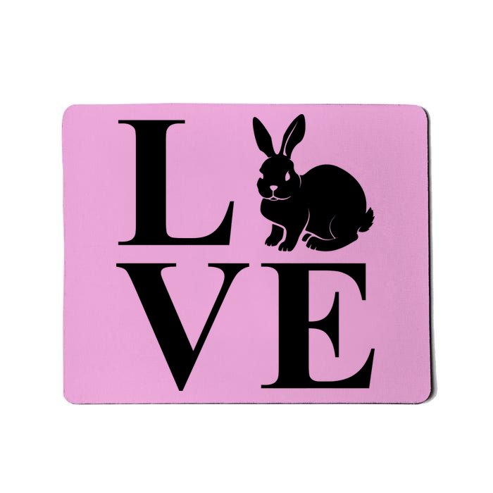 Love Easter Bunny Rabbit Mousepad