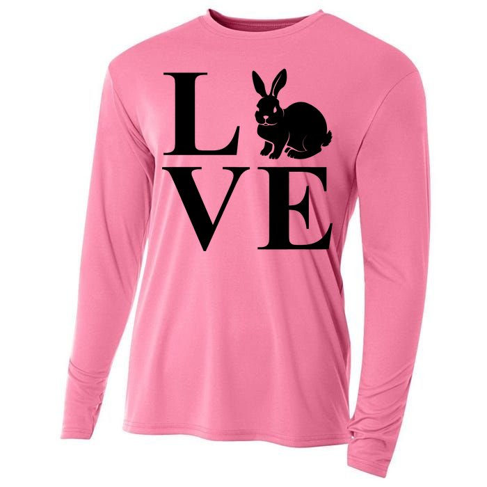 Love Easter Bunny Rabbit Cooling Performance Long Sleeve Crew