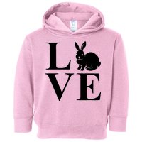 Love Easter Bunny Rabbit Toddler Hoodie