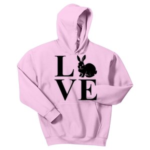 Love Easter Bunny Rabbit Kids Hoodie