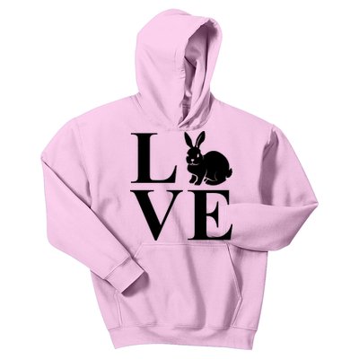 Love Easter Bunny Rabbit Kids Hoodie