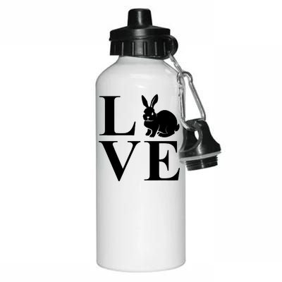 Love Easter Bunny Rabbit Aluminum Water Bottle