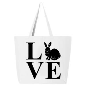 Love Easter Bunny Rabbit 25L Jumbo Tote