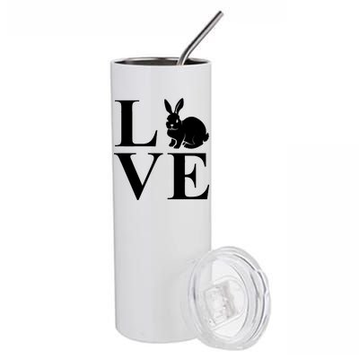 Love Easter Bunny Rabbit Stainless Steel Tumbler