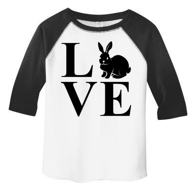 Love Easter Bunny Rabbit Toddler Fine Jersey T-Shirt