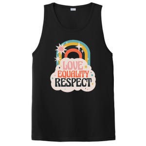 Love Equality Respect Rainbow PosiCharge Competitor Tank